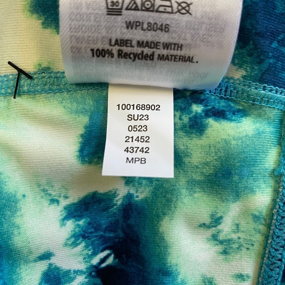 ID X-Large NWT Ideology Performance Sports Bra, Sea Shore (Blue/Green) - Picture 14 of 14